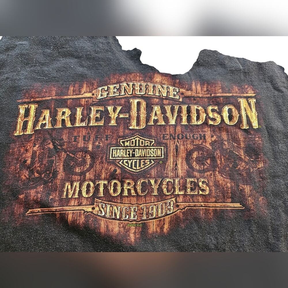 Genuine Harley-Davidson Shirt Mens 2XL Moto Biker Hawaii Cotton Tee Black